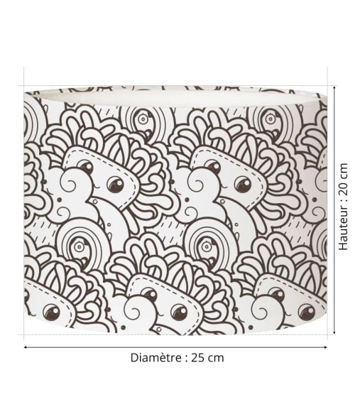 Abat-jours Lampes De Chevet Enfant Abat-jour Chevet Enfant Doodle Tendre T 25 X H 20 4 Abat-jours Lampes De Chevet Enfant Abat-jour Chevet Enfant Doodle Tendre T 25 X H 20 – Image 4