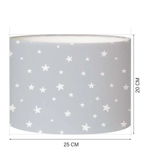 Abat-jours Lampes De Chevet Enfant Abat-jour Chevet Enfant étoiles Gris T 25 X H 20 4 Abat-jours Lampes De Chevet Enfant Abat-jour Chevet Enfant étoiles Gris T 25 X H 20 – Image 4