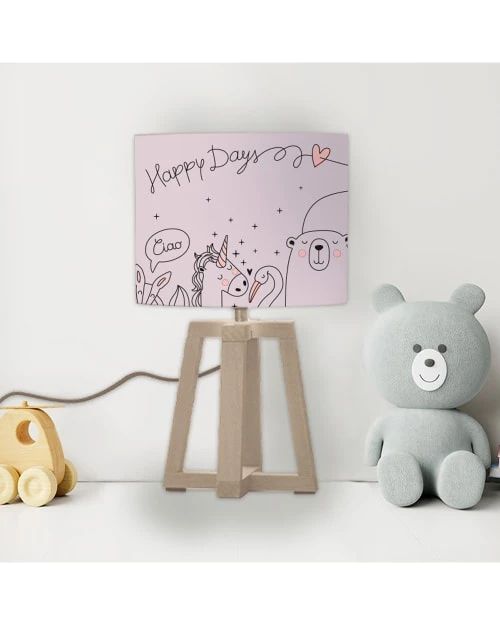 Abat-jours Lampes De Chevet Enfant Abat-jour Chevet Enfant Happydays Lavande T 25 X H 20 2 Abat-jours Lampes De Chevet Enfant Abat-jour Chevet Enfant Happydays Lavande T 25 X H 20 – Image 2