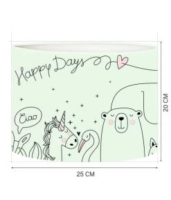 Abat-jours Lampes De Chevet Enfant Abat-jour Chevet Enfant Happydays Vert Pastel T 25 X H 20 8 Abat-jours Lampes De Chevet Enfant Abat-jour Chevet Enfant Happydays Vert Pastel T 25 X H 20 -Luminaires enfant Soldes abat jour chevet enfant happydays vert pastel t 25 x h 20 3