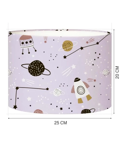 Abat-jours Lampes De Chevet Enfant Abat-jour Chevet Enfant Planète Lavande T 25 X H 20 4 Abat-jours Lampes De Chevet Enfant Abat-jour Chevet Enfant Planète Lavande T 25 X H 20 – Image 4