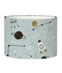 Abat-jours Lampes De Chevet Enfant Abat-jour Chevet Enfant Planète Petit Bleu T 25 X H 20