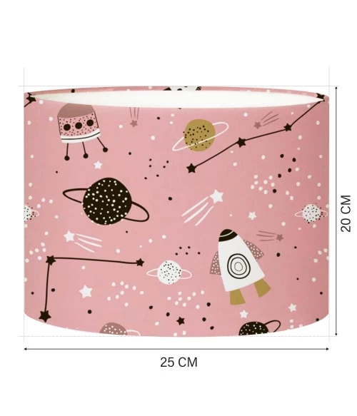 Abat-jours Lampes De Chevet Enfant Abat-jour Chevet Enfant Planète Rose Doux T 25 X H 20 4 Abat-jours Lampes De Chevet Enfant Abat-jour Chevet Enfant Planète Rose Doux T 25 X H 20 – Image 4