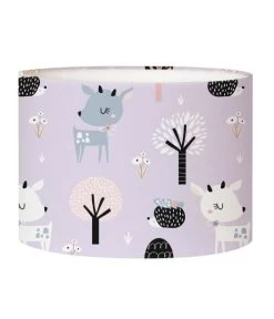 Abat-jours Lampes De Chevet Enfant Abat-jour Chevet Enfant Rennes Lavande T 25 X H 20