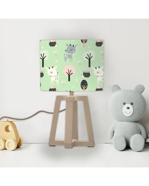 Abat-jours Lampes De Chevet Enfant Abat-jour Chevet Enfant Rennes Vert Pastel T 25 X H 20 2 Abat-jours Lampes De Chevet Enfant Abat-jour Chevet Enfant Rennes Vert Pastel T 25 X H 20 – Image 2