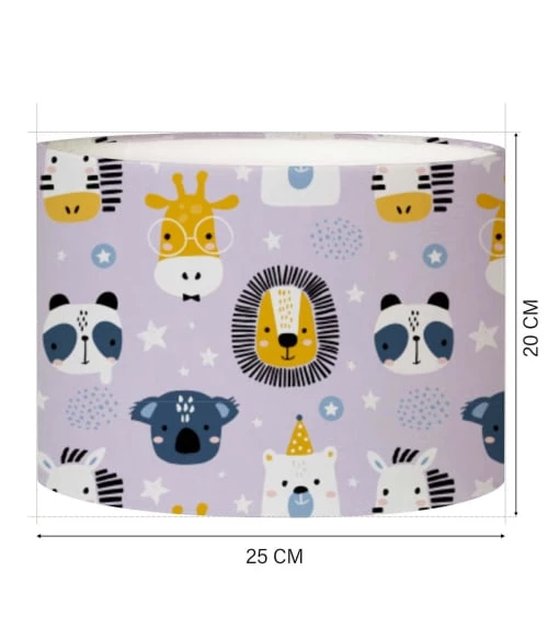 Abat-jours Lampes De Chevet Enfant Abat-jour Chevet Enfant Savane Lavande T 25 X H 20 4 Abat-jours Lampes De Chevet Enfant Abat-jour Chevet Enfant Savane Lavande T 25 X H 20 – Image 4