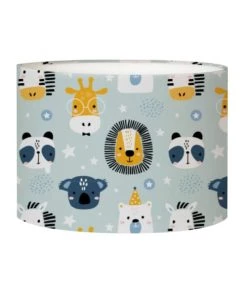 Abat-jours Lampes De Chevet Enfant Abat-jour Chevet Enfant Savane Petit Bleu T 25 X H 20