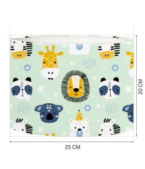 Abat-jours Lampes De Chevet Enfant Abat-jour Chevet Enfant Savane Vert Pastel T 25 X H 20 4 Abat-jours Lampes De Chevet Enfant Abat-jour Chevet Enfant Savane Vert Pastel T 25 X H 20 – Image 4
