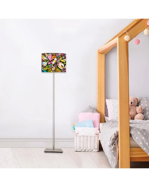 Abat-jours Lampes De Chevet Enfant Abat-jour Lampadaire Enfant / Ado Graffiti D 45 X H 25 2 Abat-jours Lampes De Chevet Enfant Abat-jour Lampadaire Enfant / Ado Graffiti D 45 X H 25 – Image 2