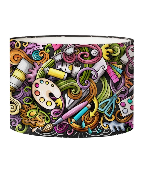 Abat-jours Lampes De Chevet Enfant Abat-jour Lampadaire Enfant / Ado Graffiti D 45 X H 25 1 Abat-jours Lampes De Chevet Enfant Abat-jour Lampadaire Enfant / Ado Graffiti D 45 X H 25