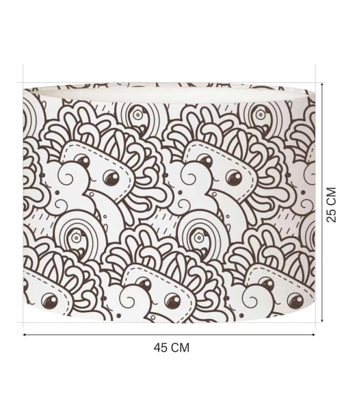 Abat-jours Lampadaires Enfant Abat-jour Lampadaire Enfant Doodle Tendre T 45 X H 25 4 Abat-jours Lampadaires Enfant Abat-jour Lampadaire Enfant Doodle Tendre T 45 X H 25 – Image 4