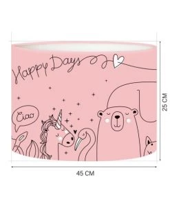 Abat-jours Lampadaires Enfant Abat-jour Lampadaire Enfant Happydays Rose Doux T 45 X H 25 8 Abat-jours Lampadaires Enfant Abat-jour Lampadaire Enfant Happydays Rose Doux T 45 X H 25 -Luminaires enfant Soldes abat jour lampadaire enfant happydays rose doux t 45 x h 25 2