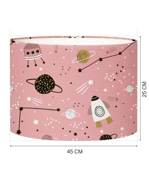 Abat-jours Lampadaires Enfant Abat-jour Lampadaire Enfant Planète Rose Doux T 45 X H 25 4 Abat-jours Lampadaires Enfant Abat-jour Lampadaire Enfant Planète Rose Doux T 45 X H 25 – Image 4