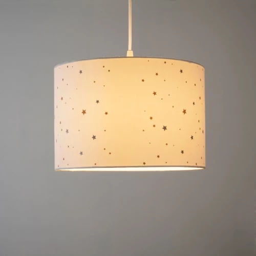 Maisons Du Monde Suspensions Enfant Abat-jour Pour Suspension Blanc à Imprimé étoiles 5 Maisons Du Monde Suspensions Enfant Abat-jour Pour Suspension Blanc à Imprimé étoiles – Image 5