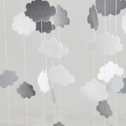 Maisons Du Monde Suspensions Enfant Abat-jour Pour Suspension Blanc Avec Nuages -Luminaires enfant Soldes abat jour pour suspension blanc avec nuages 1000 16 22 159799 8