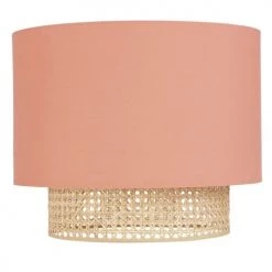 Maisons Du Monde Suspensions Enfant Abat-jour Pour Suspension En Rotin Et Tissu Terracotta D40