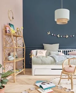 Maisons Du Monde Suspensions Enfant Abat-jour Pour Suspension Vert D'eau Cannage En Osier -Luminaires enfant Soldes abat jour pour suspension vert d eau cannage en osier 1000 13 32 215692 5