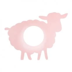Decoratie Suspensions Enfant Applique Mouton Rose