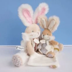 Doudou Et Compagnie Objets Déco Enfant Boite à Musique Lapin De Sucre Blanc -Luminaires enfant Soldes boite a musique lapin de sucre blanc 3