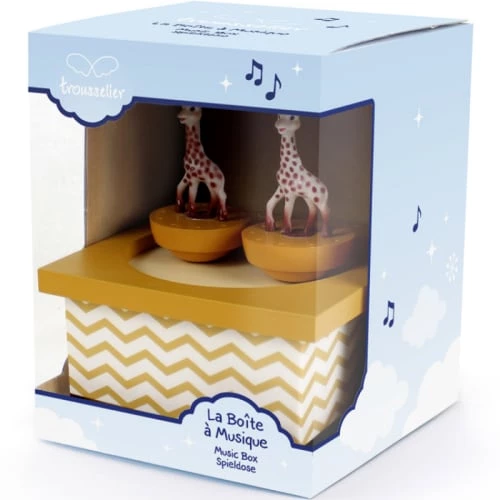 Trousselier Objets Déco Enfant Boîte à Musique Magnétique Sophie La Girafe Caramel (11,5 X 8,5 Cm) 4 Trousselier Objets Déco Enfant Boîte à Musique Magnétique Sophie La Girafe Caramel (11,5 X 8,5 Cm) – Image 4