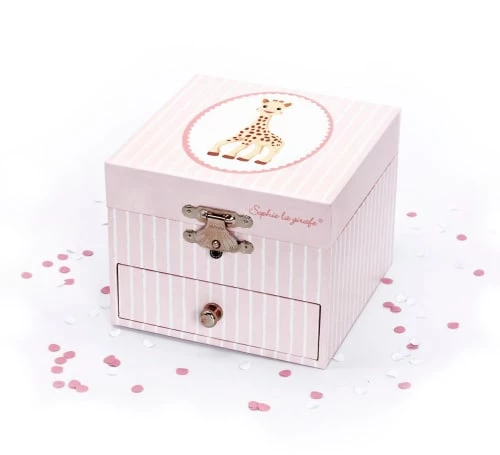 Trousselier Objets Déco Enfant Boite à Musique Sophie La Girafe Rose 4 Trousselier Objets Déco Enfant Boite à Musique Sophie La Girafe Rose – Image 4