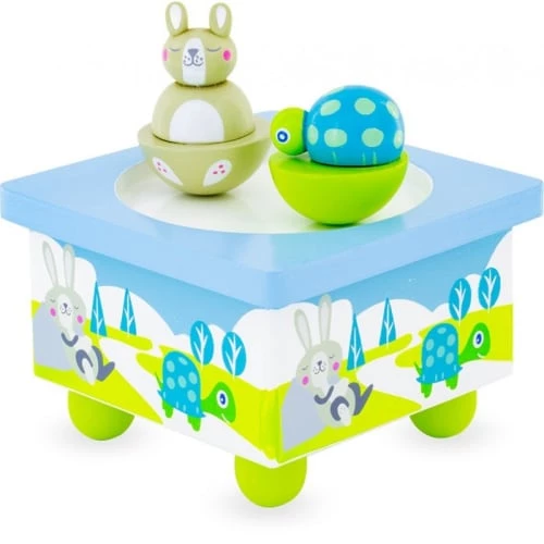 Ulysse Objets Déco Enfant Boite à Musique Tortue Et Lapin 1 Ulysse Objets Déco Enfant Boite à Musique Tortue Et Lapin