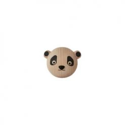 OYOY Living Design Portemanteaux Et Patères Enfant Crochet Mini Panda En Bois H4,5x5,5x5,5cm