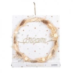 Maisons Du Monde Déco Lumineuses Enfant Déco Lumineuse En Métal Doré Et éléments Naturels Séchés 14 LEDS -Luminaires enfant Soldes deco lumineuse en metal dore et elements naturels seches 14 leds 1000 12 7 215708 6