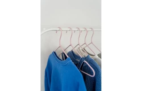 Kindsgut Portemanteaux Et Patères Enfant Ensemble De 5 Cintres Pour Enfants En Métal/tissu Rose 3 Kindsgut Portemanteaux Et Patères Enfant Ensemble De 5 Cintres Pour Enfants En Métal/tissu Rose – Image 3