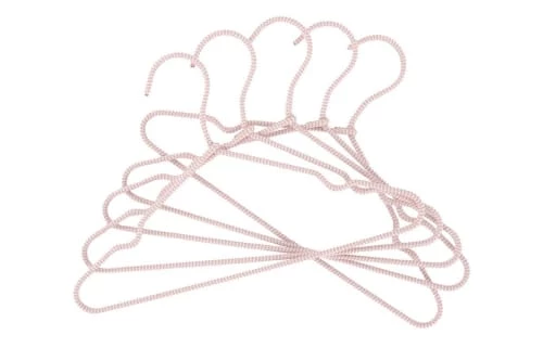 Kindsgut Portemanteaux Et Patères Enfant Ensemble De 5 Cintres Pour Enfants En Métal/tissu Rose 4 Kindsgut Portemanteaux Et Patères Enfant Ensemble De 5 Cintres Pour Enfants En Métal/tissu Rose – Image 4