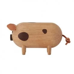 OYOY Living Design Objets Déco Enfant Figure Cochon En Bois H6,6x11,2x5,5cm -Luminaires enfant Soldes figure cochon en bois h6 6x11 2x5 5cm 3