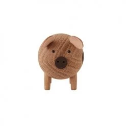 OYOY Living Design Objets Déco Enfant Figure Cochon En Bois H6,6x11,2x5,5cm -Luminaires enfant Soldes figure cochon en bois h6 6x11 2x5 5cm 5