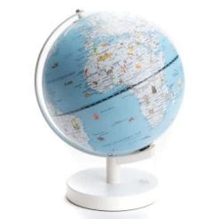 Amadeus Objets Déco Enfant Globe Terrestre Lumineux 20 X 26 Cm Bleu -Luminaires enfant Soldes globe terrestre lumineux 20 x 26 cm bleu 4