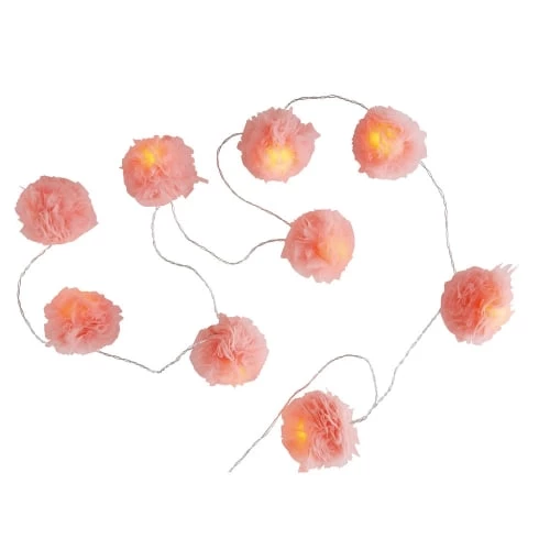 Maisons Du Monde Déco Lumineuses Enfant Guirlande Lumineuse 9 LED Pompons Roses L214 2 Maisons Du Monde Déco Lumineuses Enfant Guirlande Lumineuse 9 LED Pompons Roses L214 – Image 2