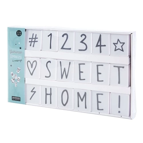 Maisons Du Monde Déco Lumineuses Enfant Guirlande Lumineuse Lightbox 20 LED 4 Maisons Du Monde Déco Lumineuses Enfant Guirlande Lumineuse Lightbox 20 LED – Image 4
