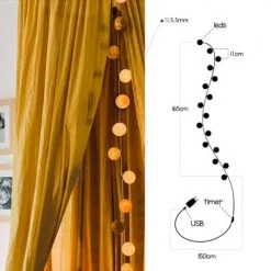 La Case De Cousin Paul Déco Lumineuses Enfant Guirlande Veilleuse Bébé 16 LED -Luminaires enfant Soldes guirlande veilleuse bebe 16 led 5