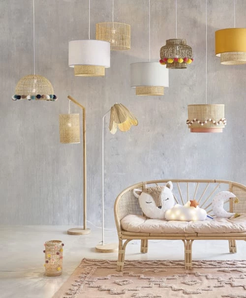 Maisons Du Monde Lampadaires Enfant Lampadaire En Hévéa, Métal Blanc Et Abat-jour En Raphia H133 3 Maisons Du Monde Lampadaires Enfant Lampadaire En Hévéa, Métal Blanc Et Abat-jour En Raphia H133 – Image 3