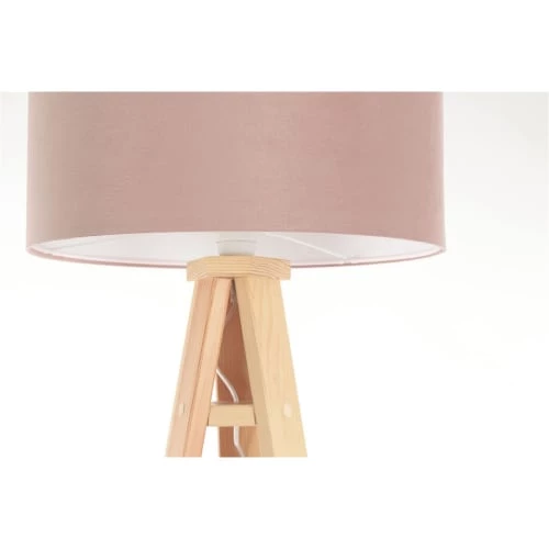 BPS Koncept Lampadaires Enfant Lampadaire Tissu Rose 40x40x141cm 2 BPS Koncept Lampadaires Enfant Lampadaire Tissu Rose 40x40x141cm – Image 2