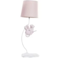 ITEM International Lampes De Chevet Enfant Lampe à Poser Singe Rose -Luminaires enfant Soldes lampe a poser singe rose 2
