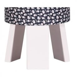 Sauthon Lampes De Chevet Enfant Lampe De Chevet Avec Pied En Coton Bleu Marine -Luminaires enfant Soldes lampe de chevet avec pied en coton bleu marine 2