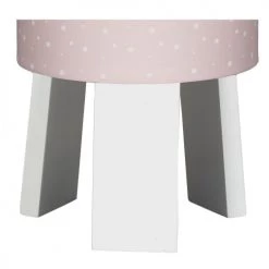 Sauthon Lampes De Chevet Enfant Lampe De Chevet Avec Pied En Coton Rose -Luminaires enfant Soldes lampe de chevet avec pied en coton rose 2