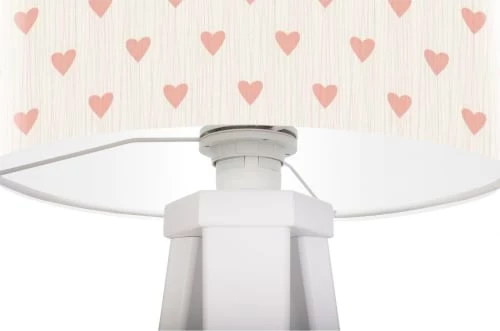 BPS Koncept Lampes De Chevet Enfant Lampe De Chevet Enfant Trépied Blanc Abat Jour Beige Et Rose 2 BPS Koncept Lampes De Chevet Enfant Lampe De Chevet Enfant Trépied Blanc Abat Jour Beige Et Rose – Image 2