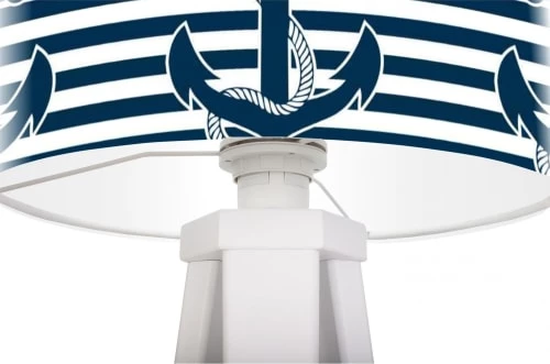 BPS Koncept Lampes De Chevet Enfant Lampe De Chevet Enfant Trépied Blanc Abat Jour Blanc Et Bleu 2 BPS Koncept Lampes De Chevet Enfant Lampe De Chevet Enfant Trépied Blanc Abat Jour Blanc Et Bleu – Image 2