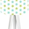 BPS Koncept Lampes De Chevet Enfant Lampe De Chevet Enfant Trépied Blanc Abat Jour Multicolore