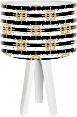 BPS Koncept Lampes De Chevet Enfant Lampe De Chevet Enfant Trépied Bois Abat Jour Multicolore -Luminaires enfant Soldes lampe de chevet enfant trepied blanc abat jour multicolore 19