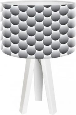 BPS Koncept Lampes De Chevet Enfant Lampe De Chevet Enfant Trépied Blanc Abat Jour Noir -Luminaires enfant Soldes lampe de chevet enfant trepied blanc abat jour noir 2