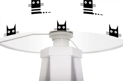 BPS Koncept Lampes De Chevet Enfant Lampe De Chevet Enfant Trépied Blanc Abat Jour Noir Et Blanc 2 BPS Koncept Lampes De Chevet Enfant Lampe De Chevet Enfant Trépied Blanc Abat Jour Noir Et Blanc – Image 2