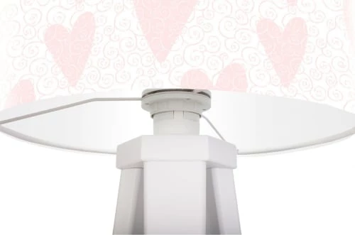 BPS Koncept Lampes De Chevet Enfant Lampe De Chevet Enfant Trépied Blanc Abat Jour Rose 2 BPS Koncept Lampes De Chevet Enfant Lampe De Chevet Enfant Trépied Blanc Abat Jour Rose – Image 2