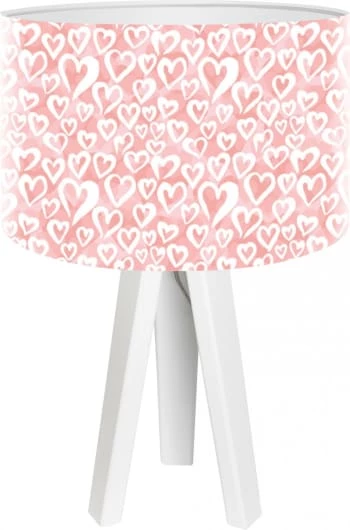 BPS Koncept Lampes De Chevet Enfant Lampe De Chevet Enfant Trépied Blanc Abat Jour Rose 3 BPS Koncept Lampes De Chevet Enfant Lampe De Chevet Enfant Trépied Blanc Abat Jour Rose – Image 3