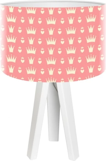 BPS Koncept Lampes De Chevet Enfant Lampe De Chevet Enfant Trépied Blanc Abat Jour Rose 4 BPS Koncept Lampes De Chevet Enfant Lampe De Chevet Enfant Trépied Blanc Abat Jour Rose – Image 4